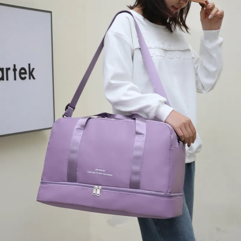20-35L New Sports Duffel Bag with Breathable, Lightweight, Waterproof, Wear-resistant, Foldable and Separated Shoes Compartment