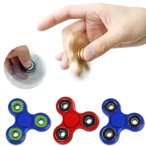 2017 Hot Sale Tri-Spinner Fidget Toy Plastic EDC Hand Spinner For Autism ADHD Rotation Time Long Anti Stress Fidget Toys