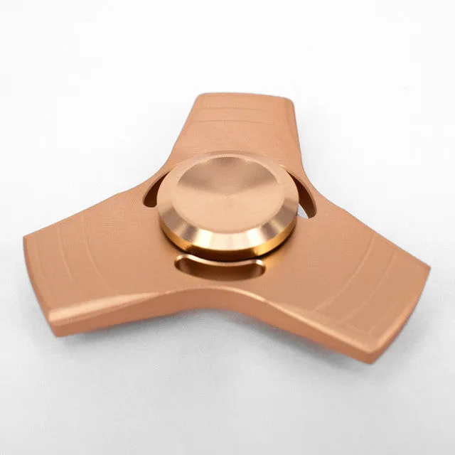 5 colour EDC handspinner Toy Triangular Hand Spinner aluminum /Torqbar copper Material Professional Finger gyro For Autism