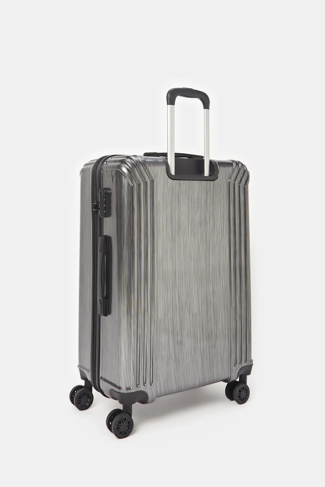 Black Embellished Trolley Luggage (24 Inch)
