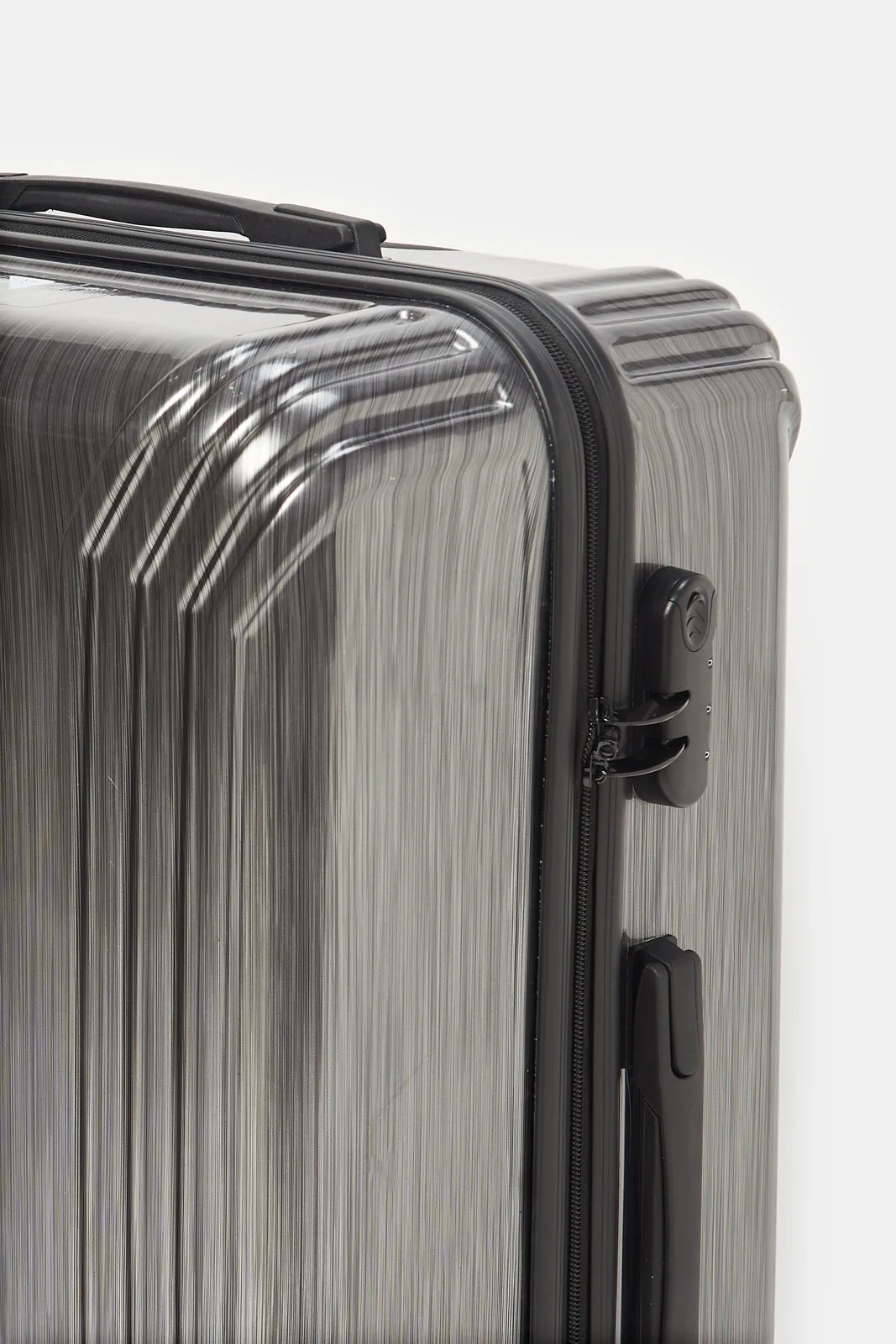 Black Embellished Trolley Luggage (24 Inch)