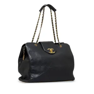 Chanel Supermodel Weekender XL Black Lambskin Gold