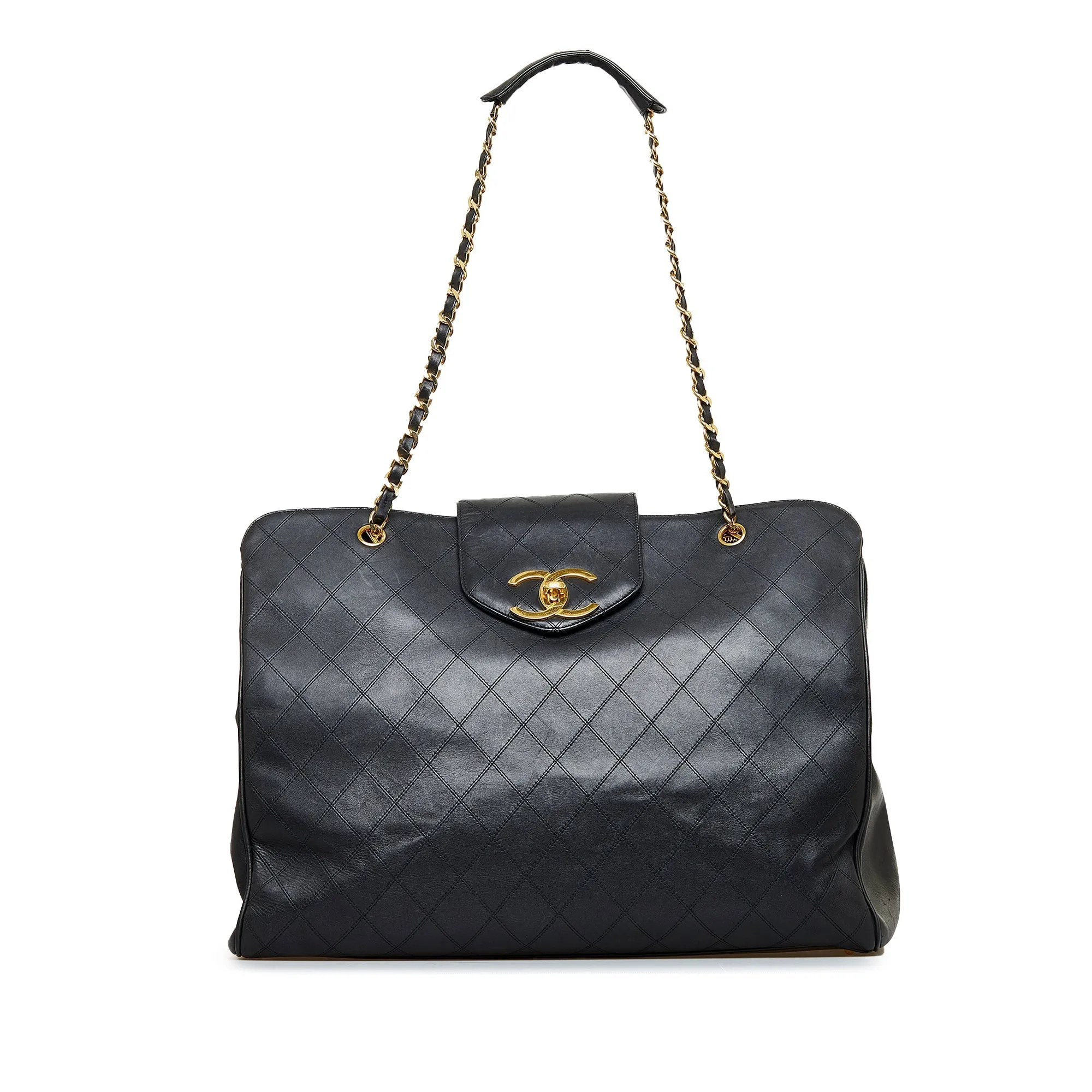 Chanel Supermodel Weekender XL Black Lambskin Gold