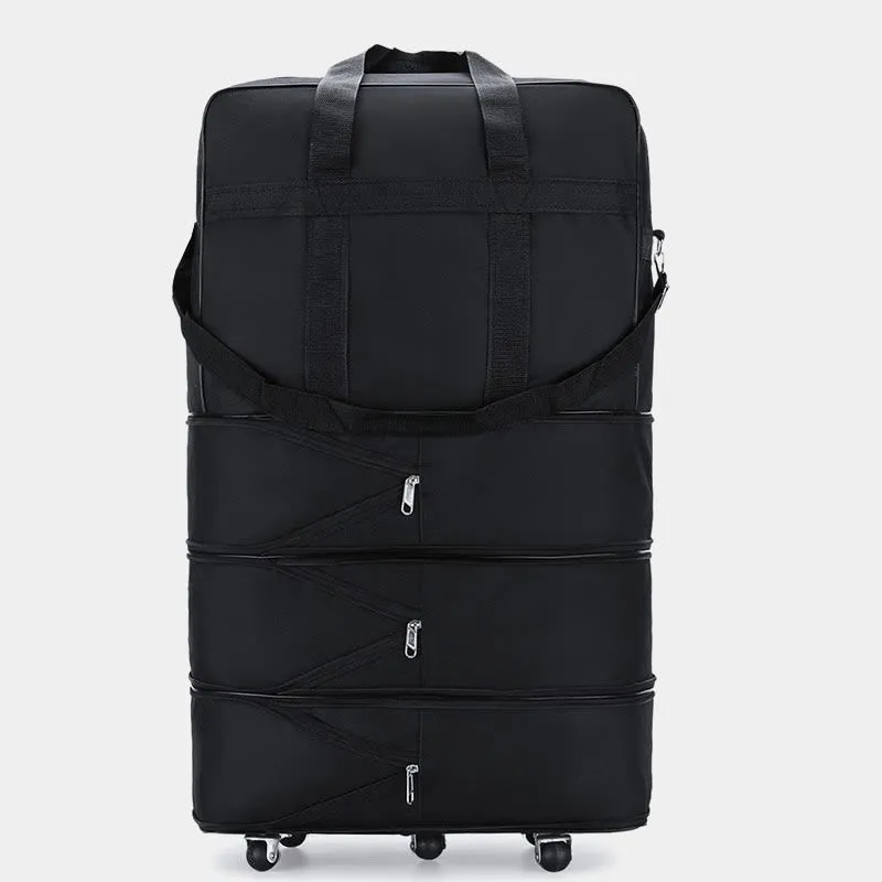 Expandable Spinner Wheel Travel Rolling Tote Luggage Bag Duffel Bag