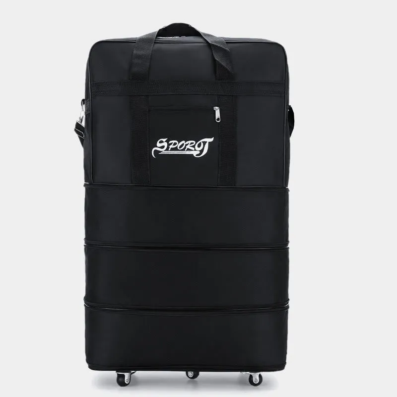 Expandable Spinner Wheel Travel Rolling Tote Luggage Bag Duffel Bag