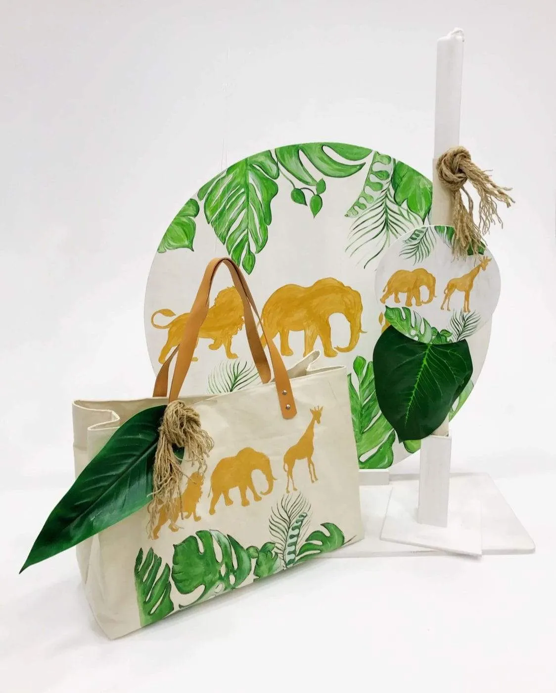 Golden Jungle Baptism / Christening Set
