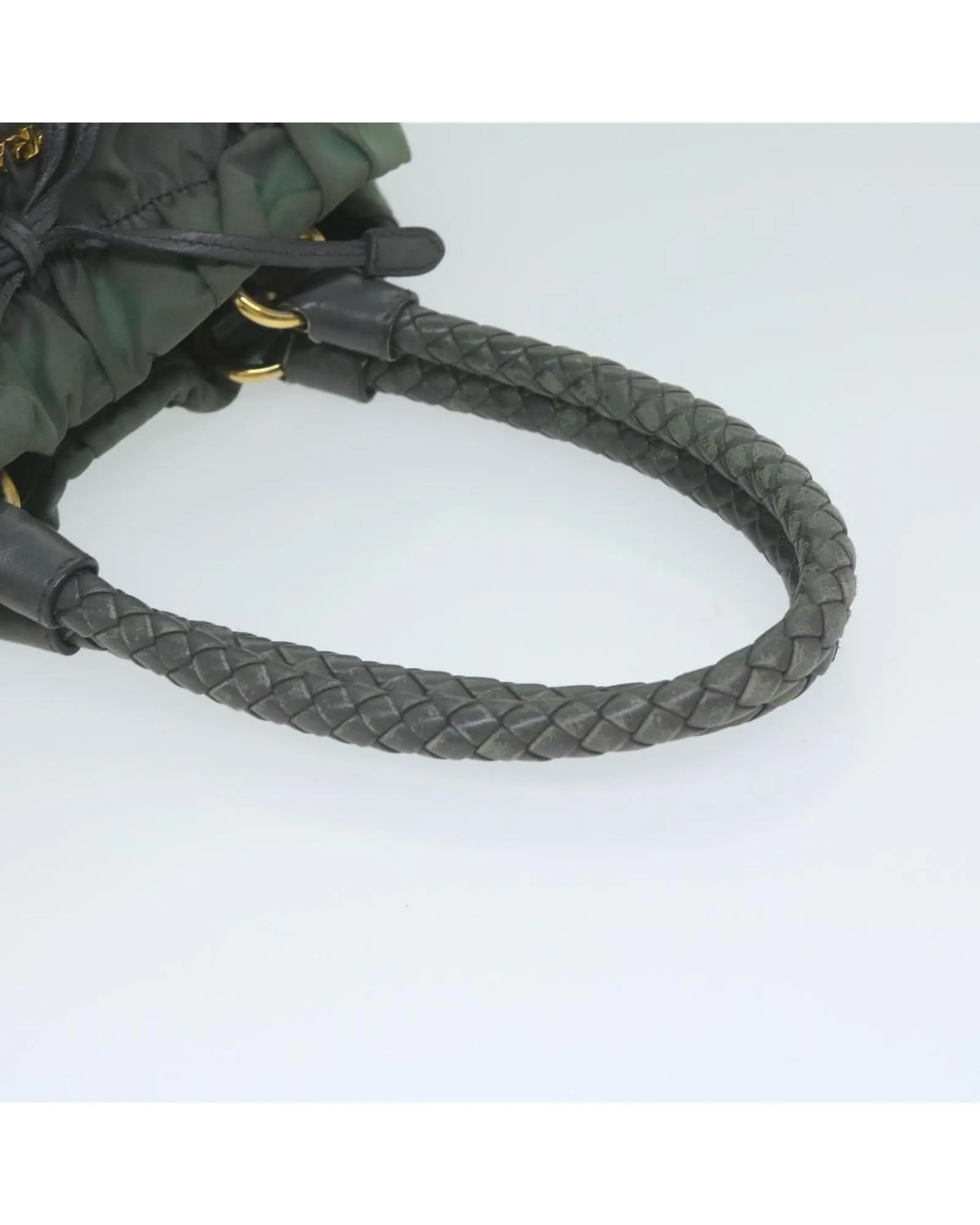 Gray Nylon Hand Bag by Prada