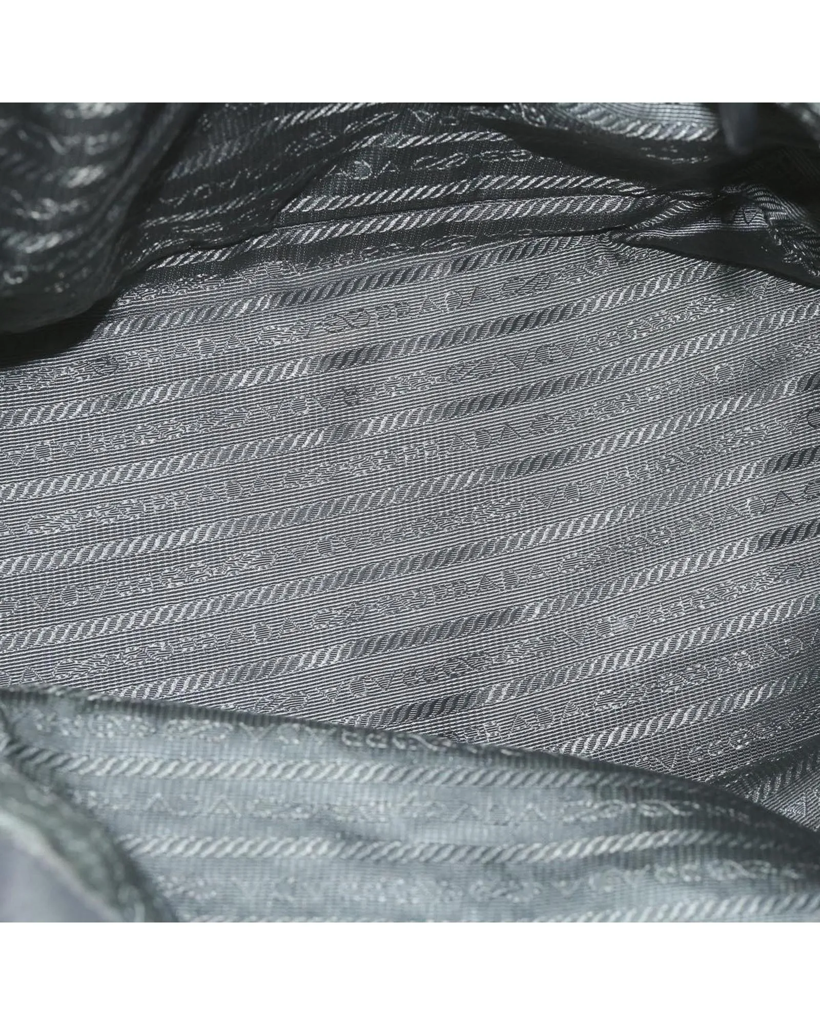 Gray Nylon Hand Bag by Prada