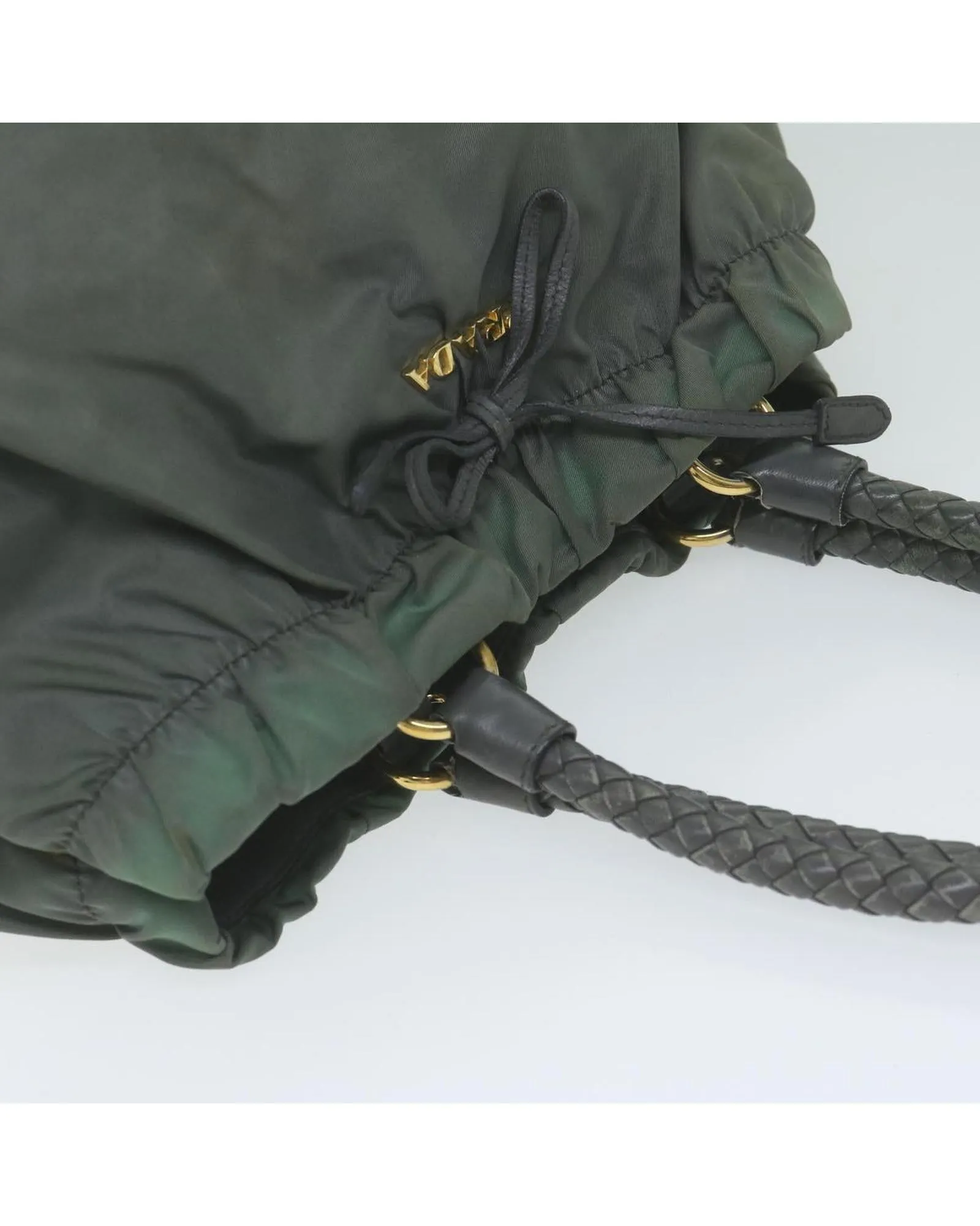 Gray Nylon Hand Bag by Prada
