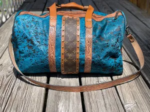 Large duffel HOH blue acid wash (4LV)