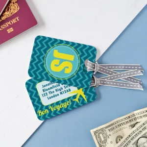 Personalised Monogram Luggage Tag