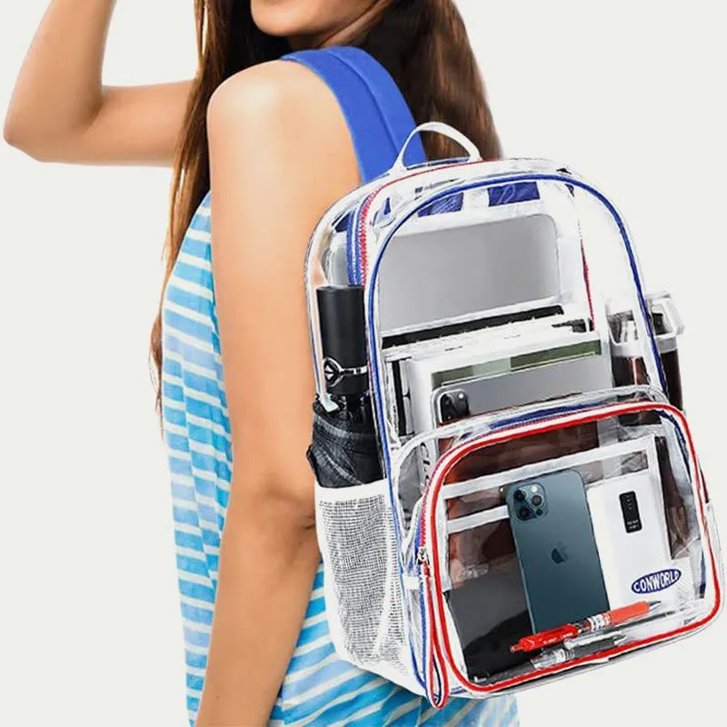 PVC Backpack For Adult Outdoor Travel Transparent Large Clear Bag