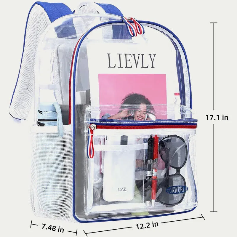 PVC Backpack For Adult Outdoor Travel Transparent Large Clear Bag