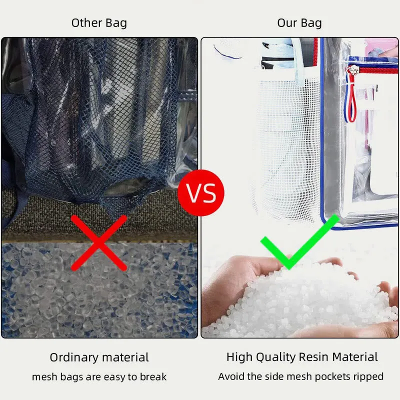PVC Backpack For Adult Outdoor Travel Transparent Large Clear Bag