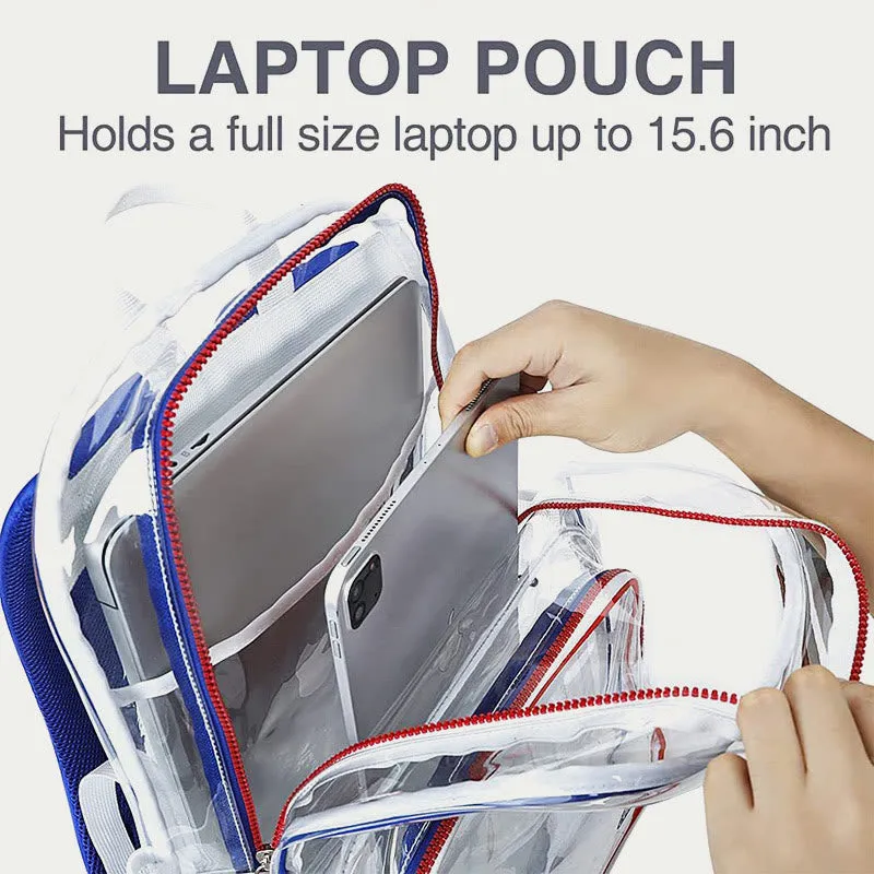 PVC Backpack For Adult Outdoor Travel Transparent Large Clear Bag