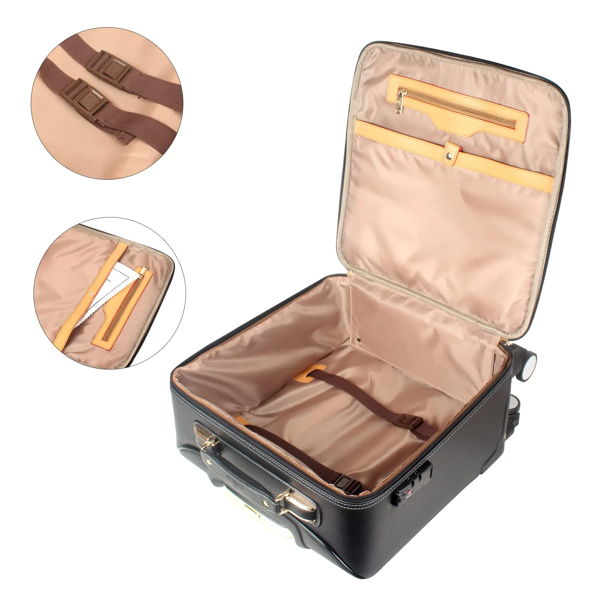 THE CLOWNFISH Combo of 2 Stark Series Luggage Polycarbonate Hard Case Suitcases Eight Wheel Trolley Bags with Double TSA Locks- Pistachio Green (Medium 67 cm-26 inch, Small 57 cm-22 inch)