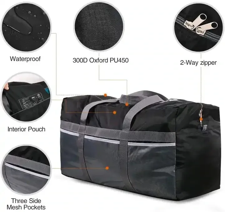 Travelest Extra Large Light Weight Foldable Duffel Bag 96L