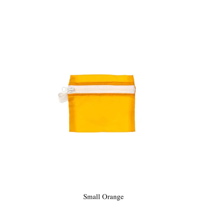 VINTAGE PARACHUTE LIGHT POUCH - SMALL - ORANGE