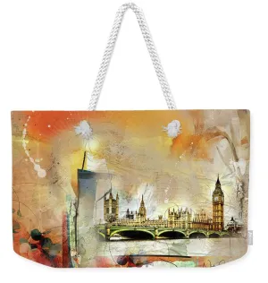 Westminster Bridge - Elizabeth Tower - Big Ben - Weekender Tote Bag
